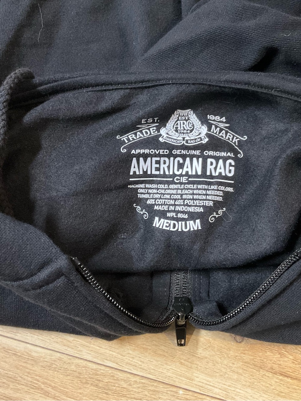 New! American Rag Sleeveless Hoodie Medium M Full Zip Mens Workout Gym - Picture 5 of 6